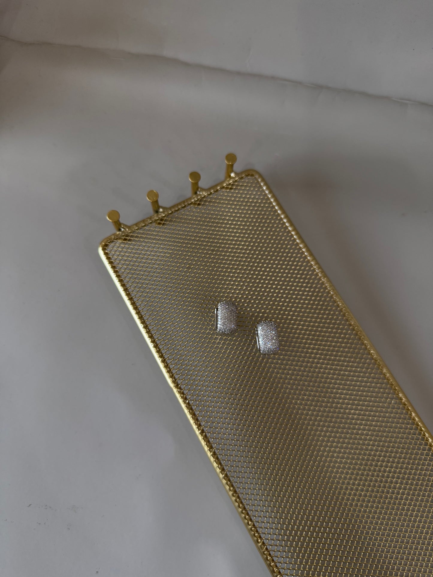 Boucles carré à strass