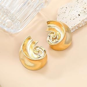 Boucle d’oreille escargot
