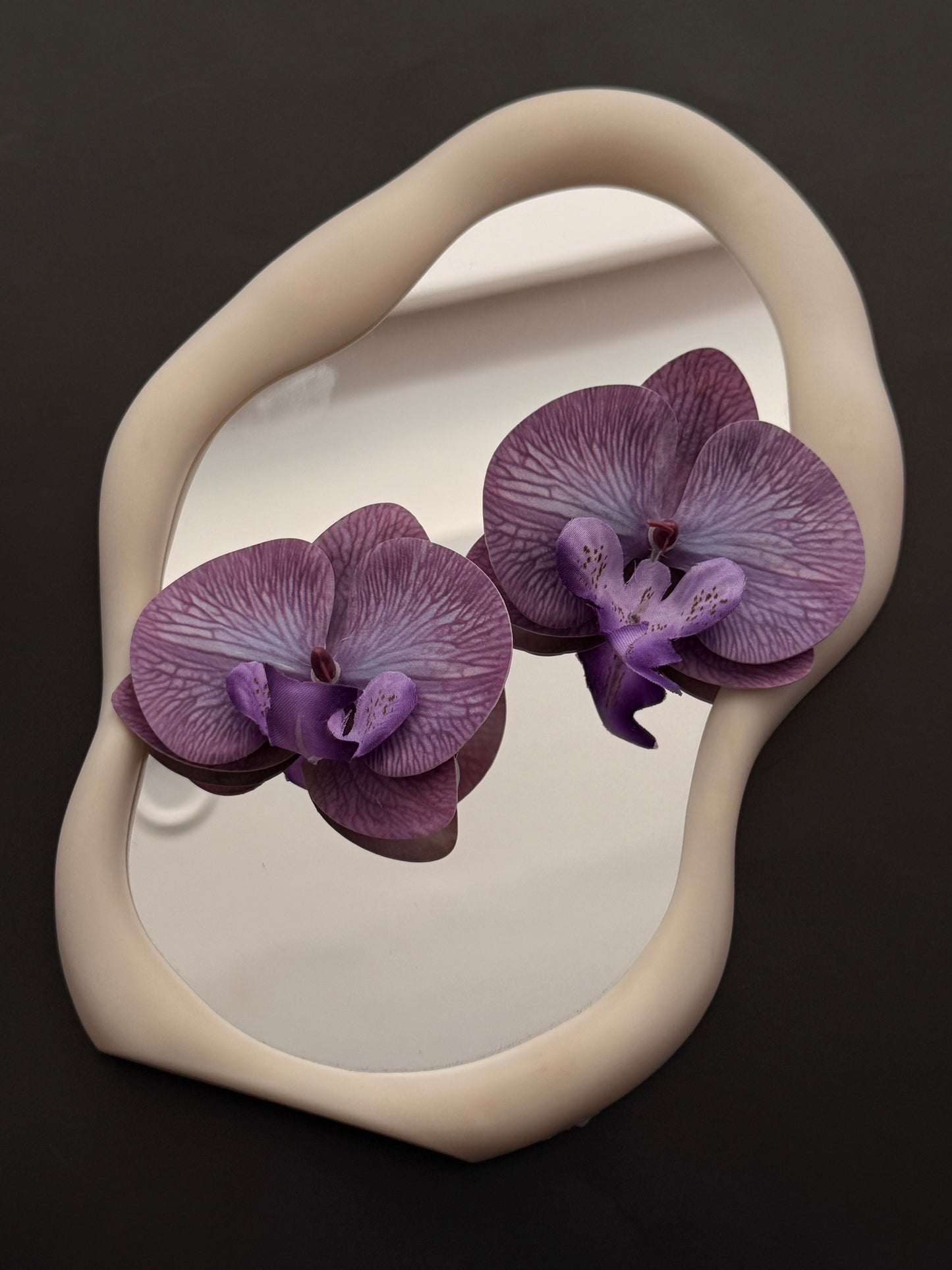 Boucles fleur violet