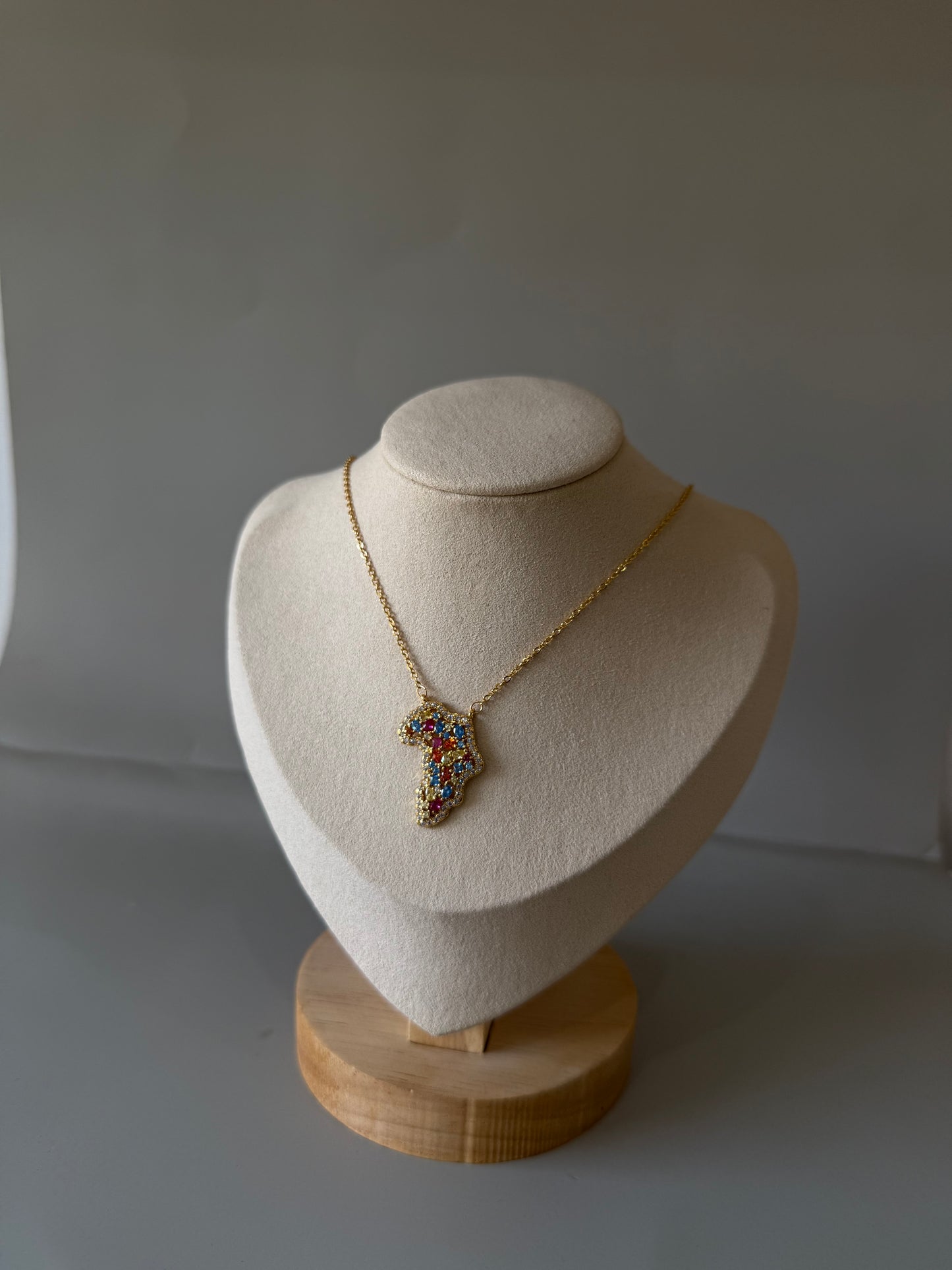 Collier Afrique multicolore