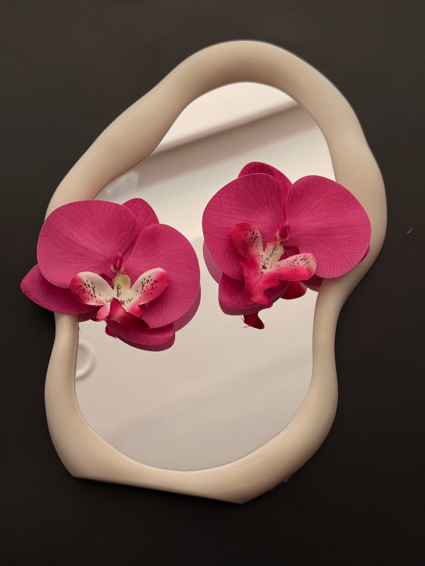 Boucles a fleur rose