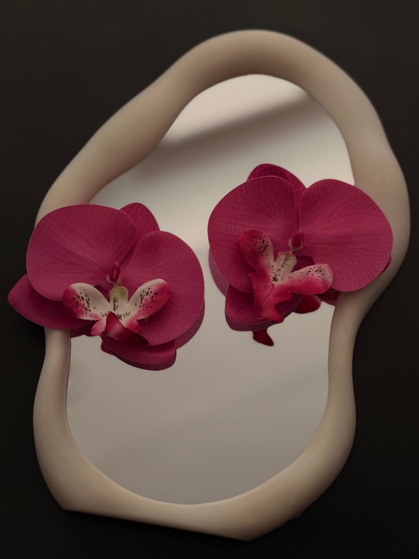 Boucles a fleur rose