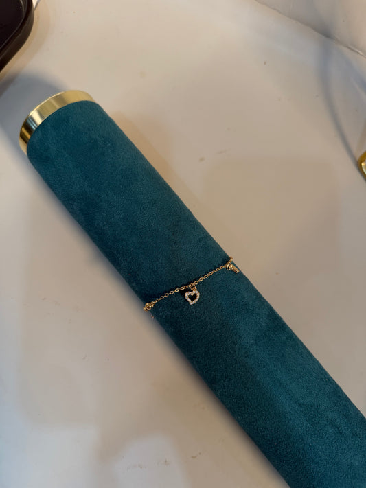 Bracelet fin cœur