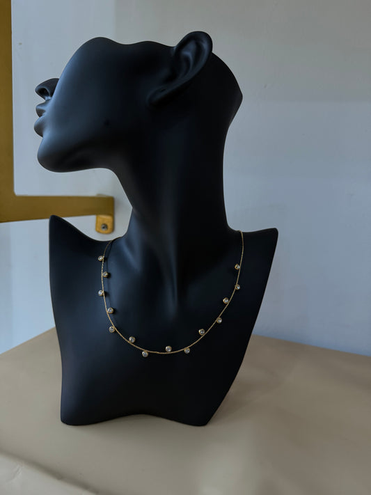 Collier avec strass