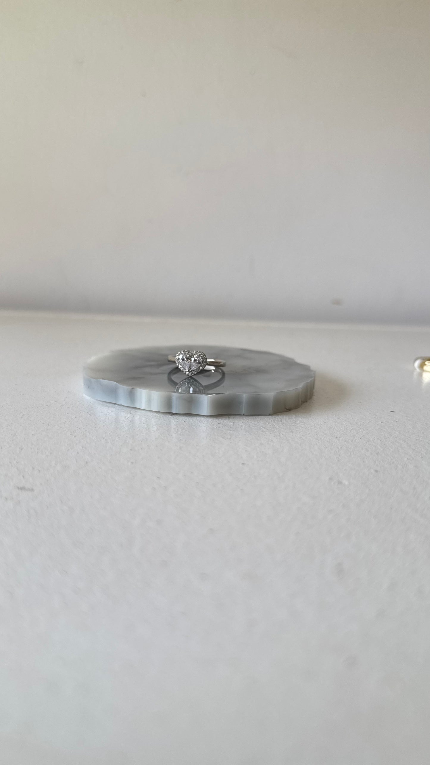BAGUE COEUR ARGENT